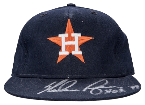 Nolan Ryan Game Used and Signed Houston Astros Cap (PSA/DNA)